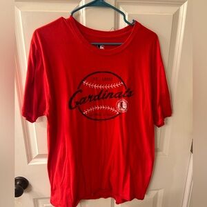 Men’s St Louis Cardinals Short Sleeve Shirt—Size Large